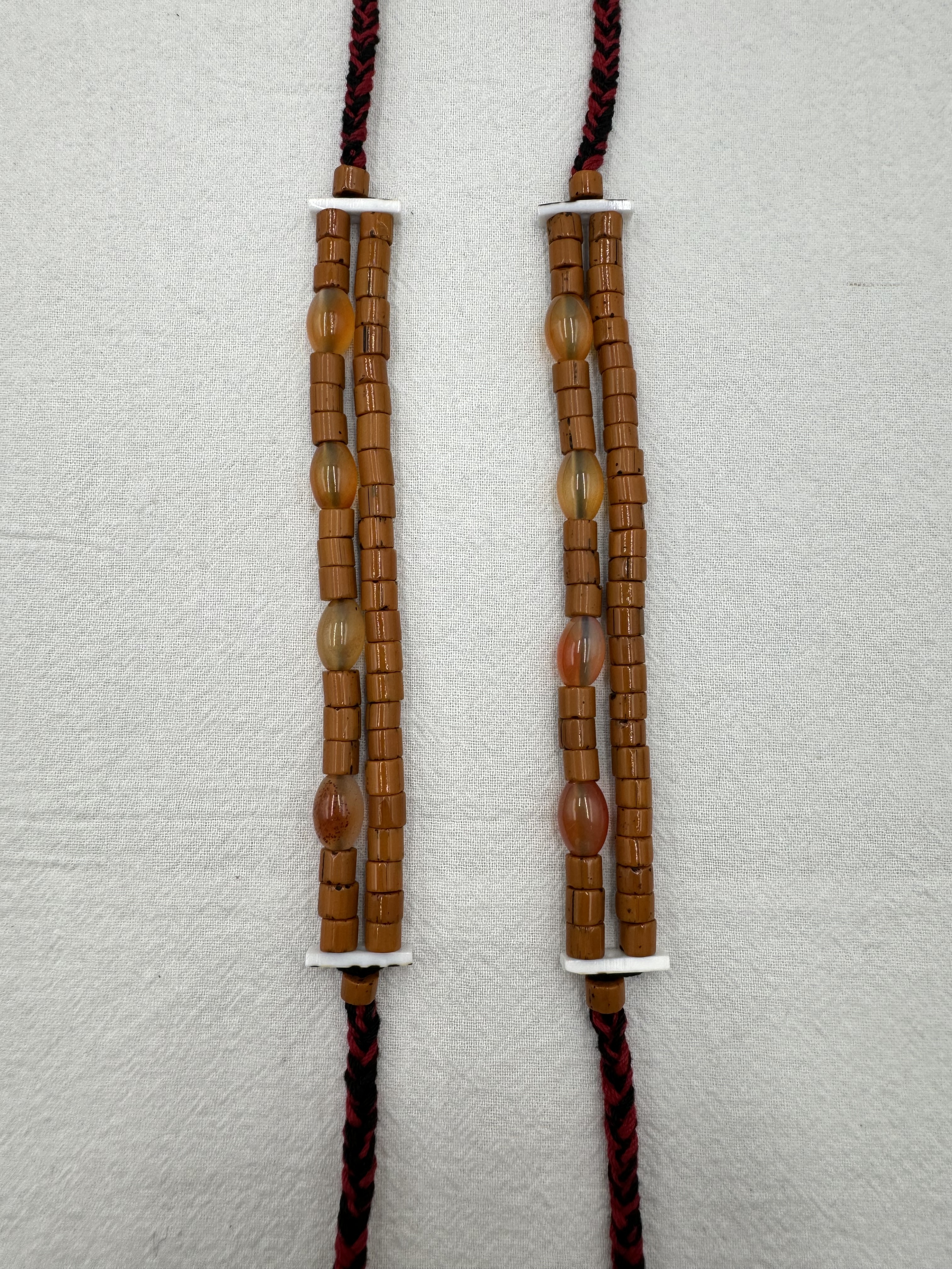 Muni-No.8貿易老珠兩排手鍊13.5cm