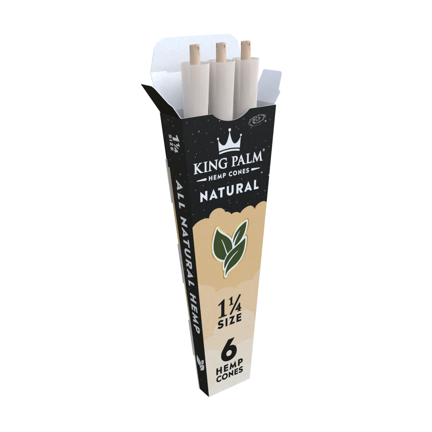 KING PALM 6P HEMP CONES – NATURAL