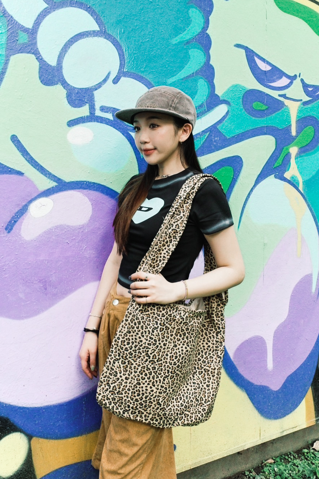 『Always_Good』豹紋 單肩 斜背包