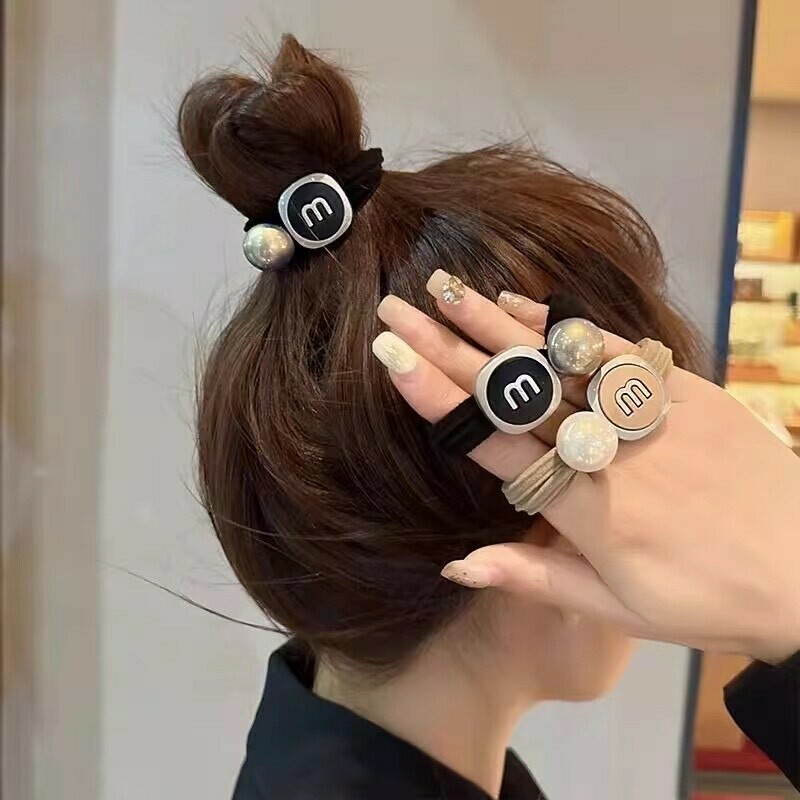 J24字母珍珠髮圈（單條）