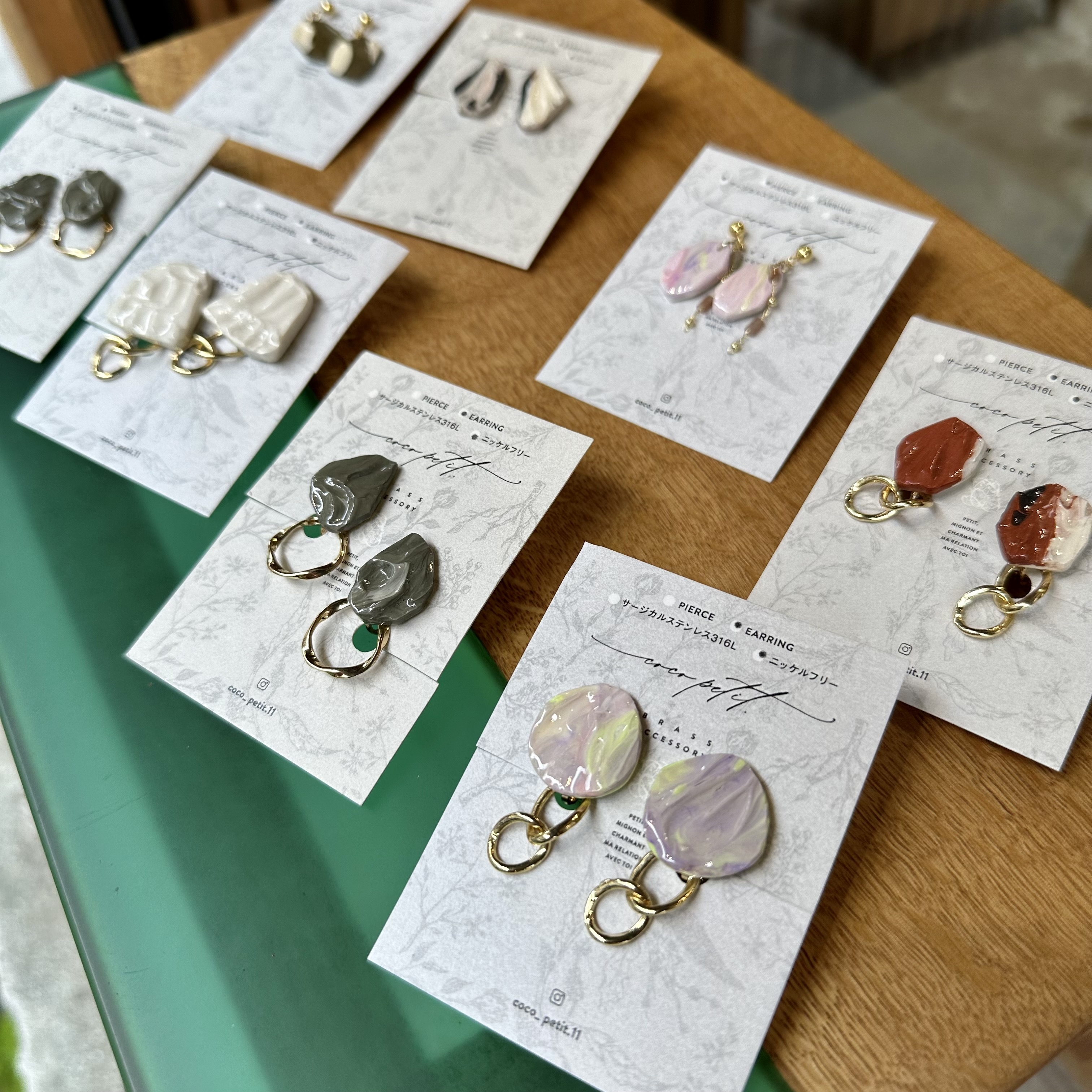 [coco petit.] 樹脂耳環A24