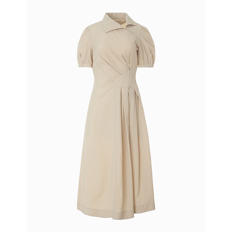 [HACIE X ITALY] 不對稱收摺洋裝