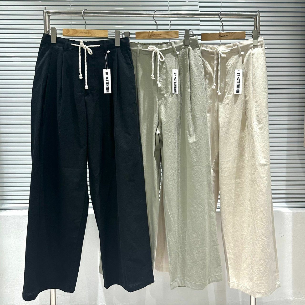 淨色鬆身褲 BY ATTENTION-210P