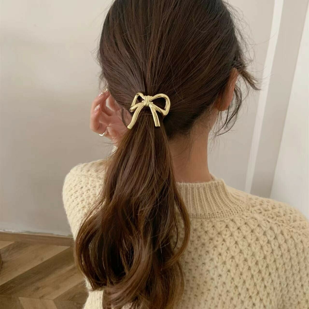 J31金屬蝴蝶結髮圈