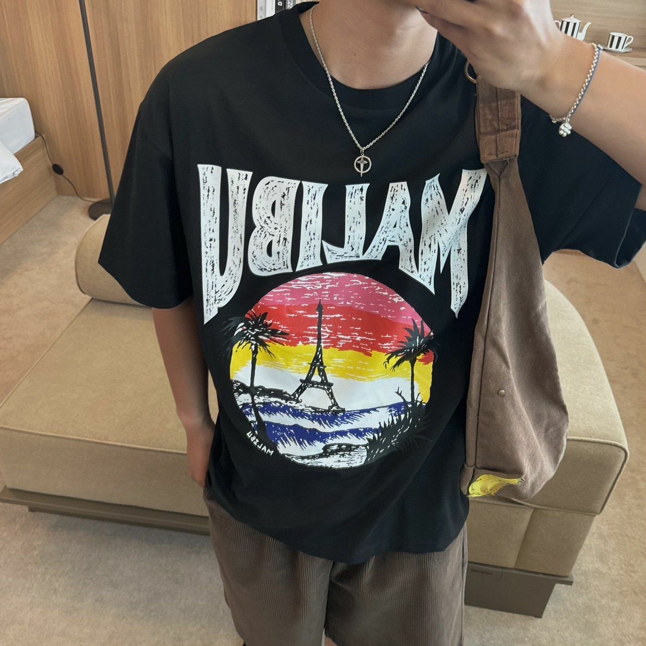 英文字圖案短袖Tee BY ATTENTION-212T