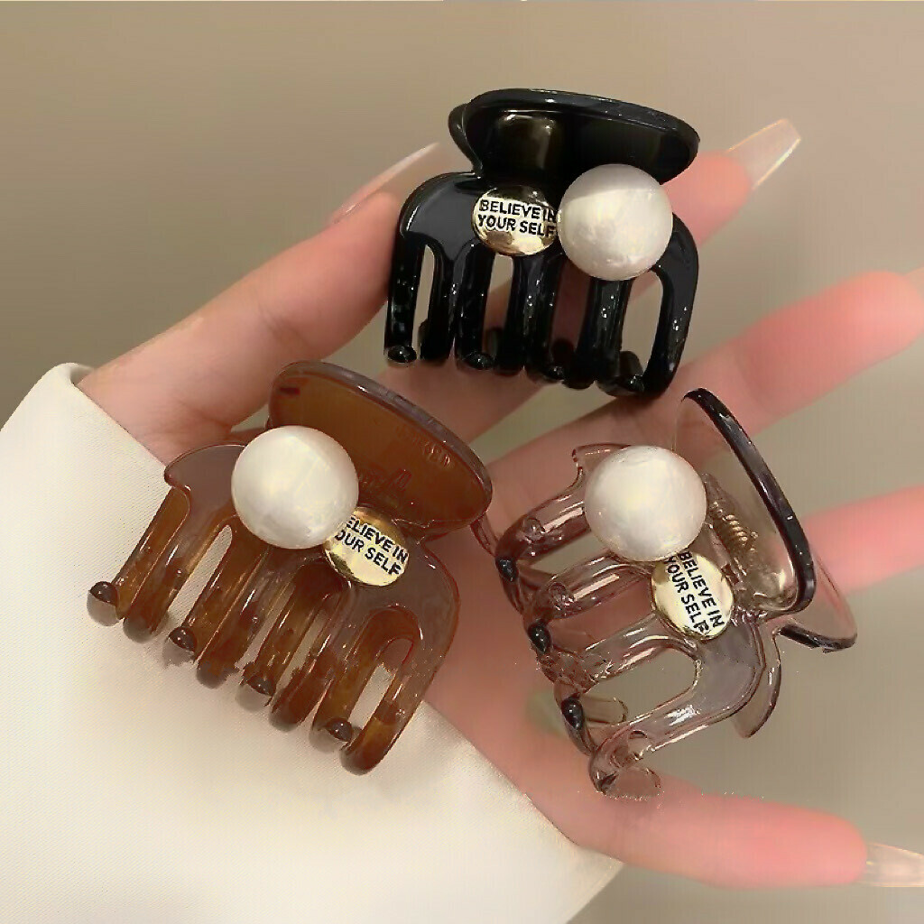 J34珍珠字母金標抓夾（單支）