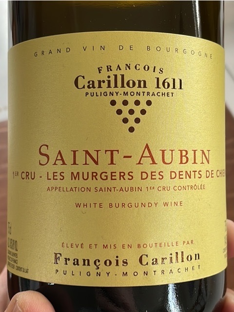 Francois Carillon Saint Aubin 1er Cru Les Murgers des Dents de Chien 2020 (BH93)