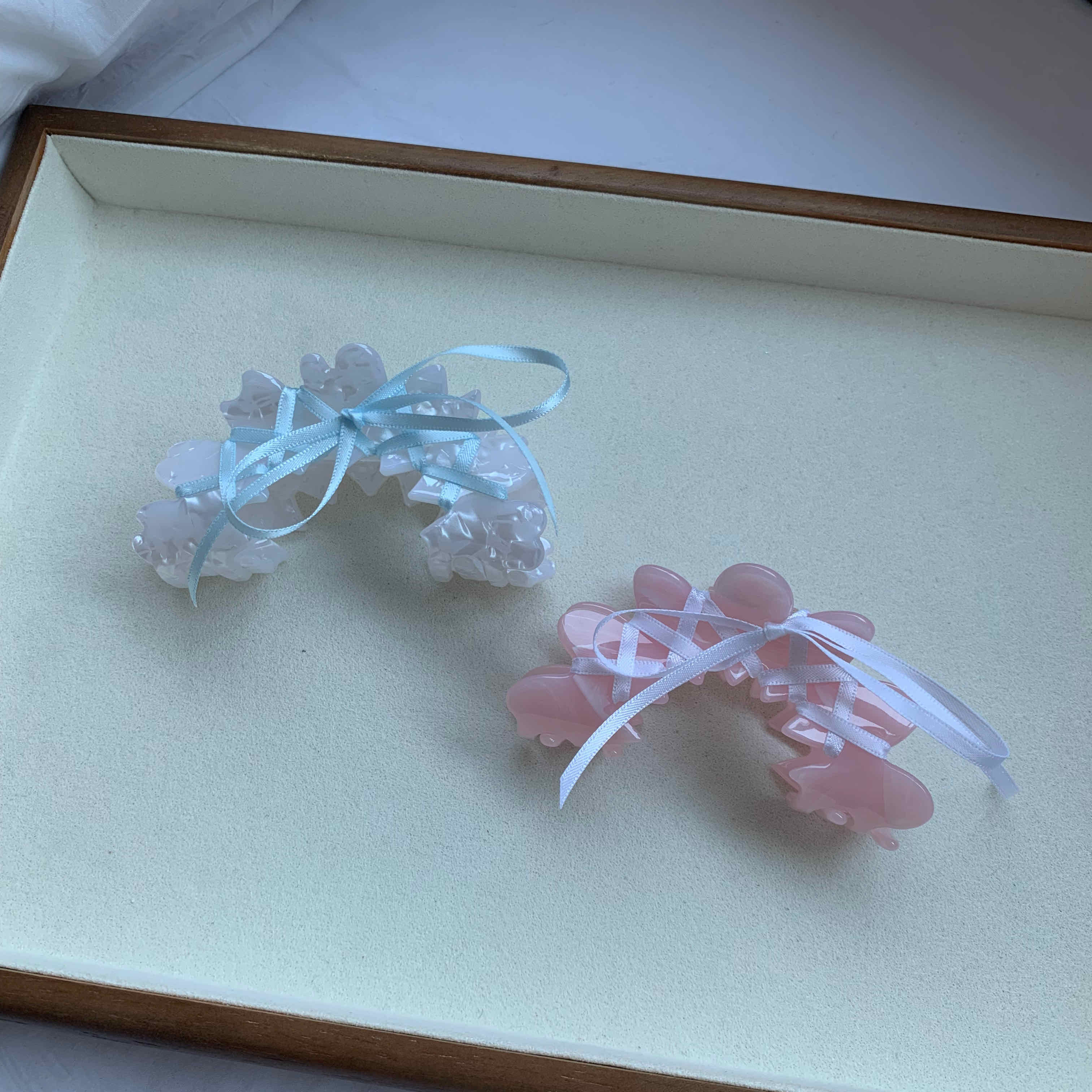 🇰🇷芭蕾風緞帶抓夾｜2 color