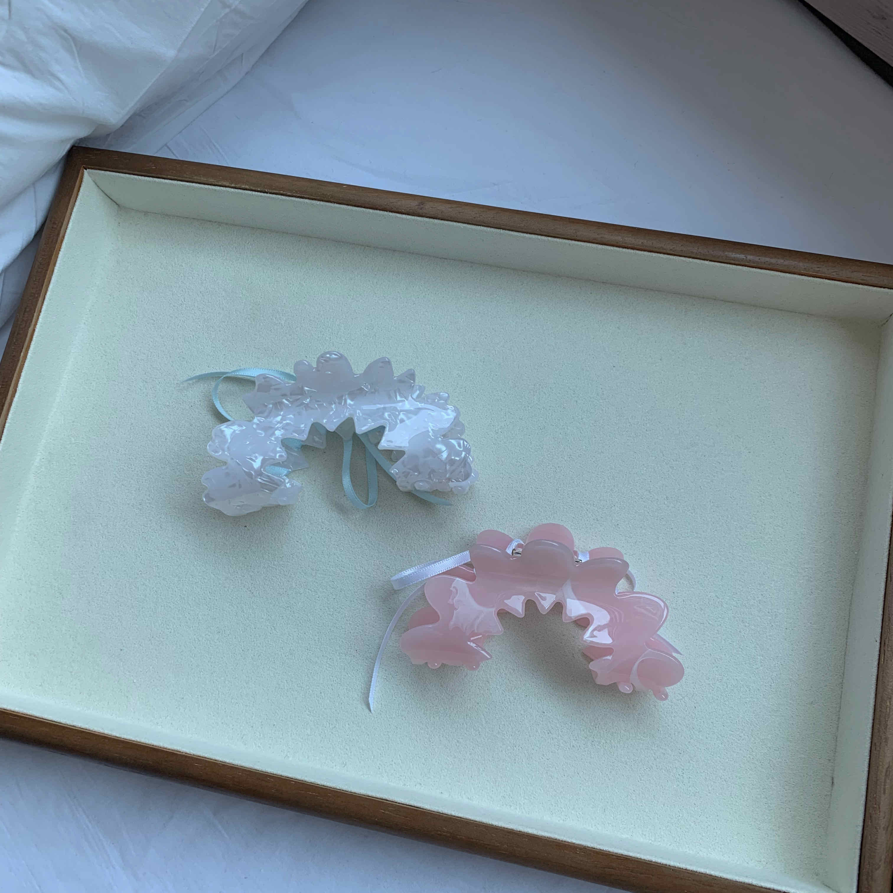 🇰🇷芭蕾風緞帶抓夾｜2 color