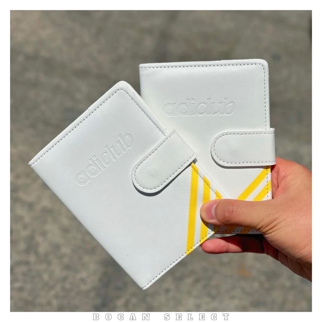 Adidas限定護照夾 白黃