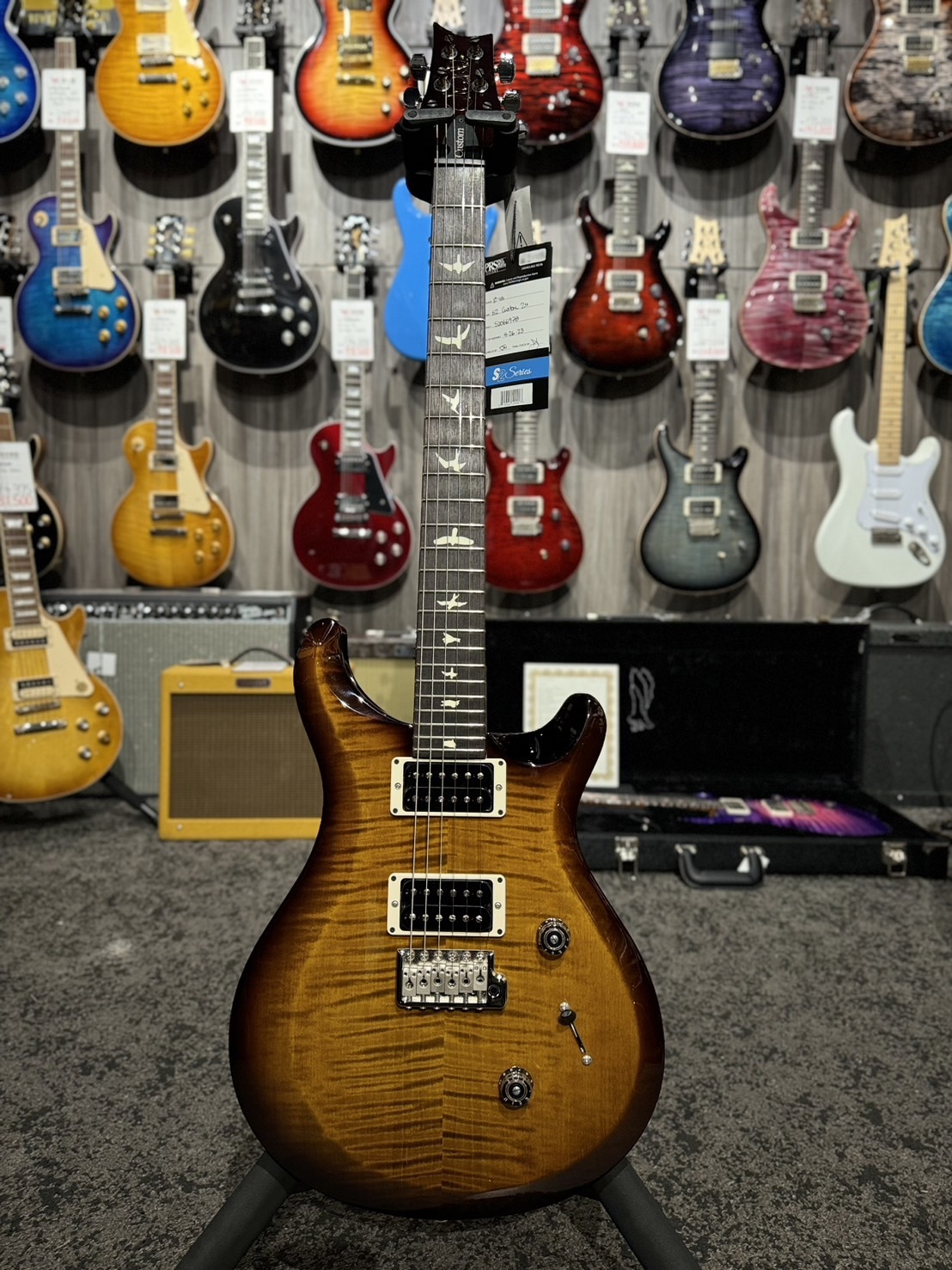 PRS S2 custom24 Black Amber 公司貨【宛伶樂器】