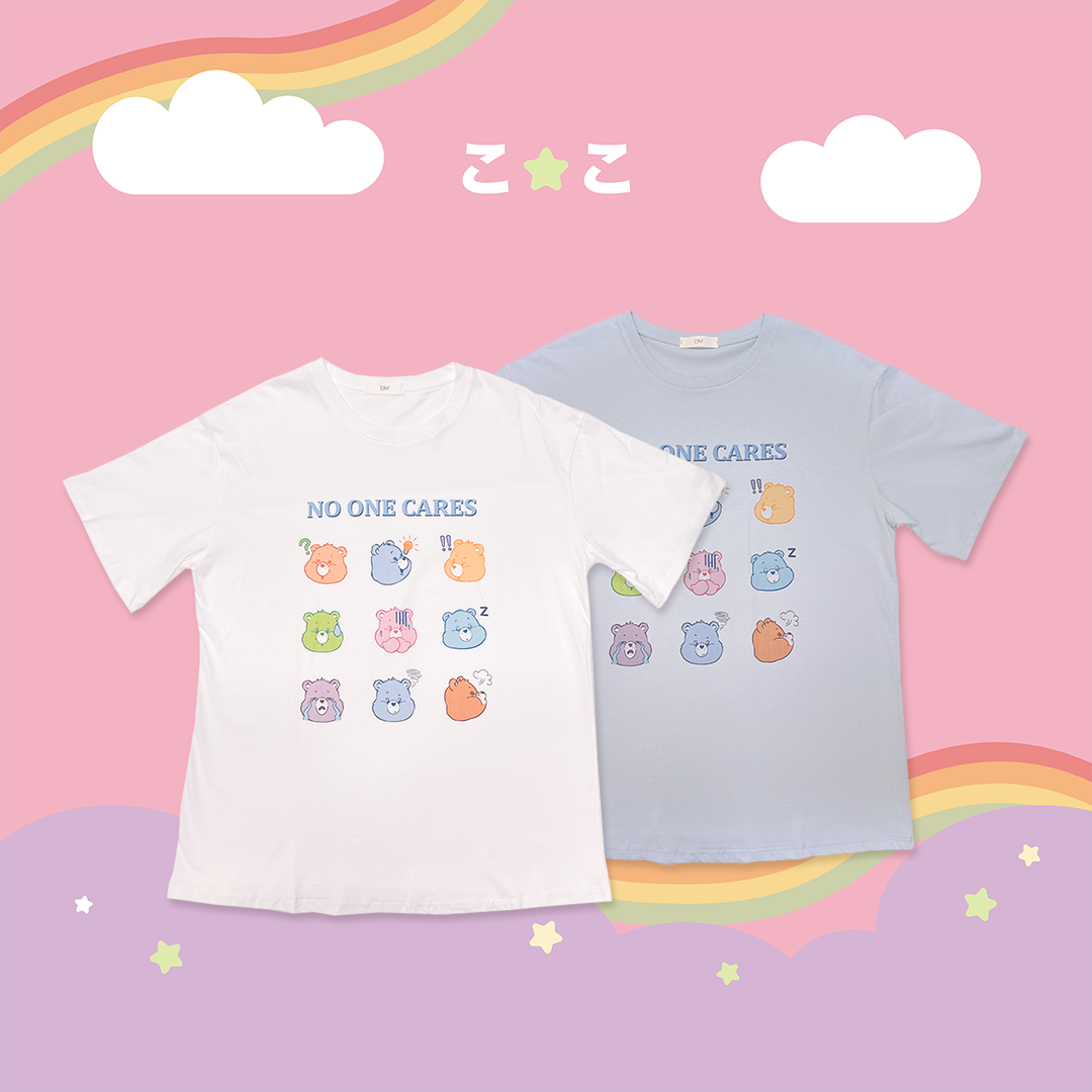 こ♡こ 彩虹熊熊短袖上衣