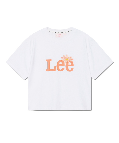 【代購】 LEE Women Graphic Crop 花LOGO 短版 短袖 短T LE2402ST62