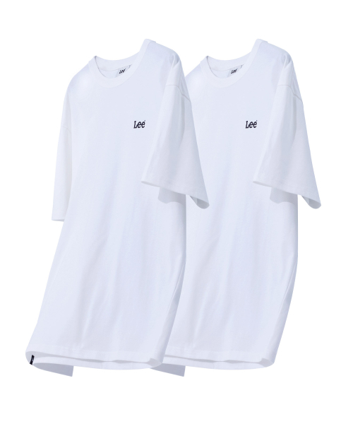 ◆LEE◆ Small Twitch Logo T-Shirt White Lee Small Twitch Logo 2PACK T-Shirt Mix | KAZUE