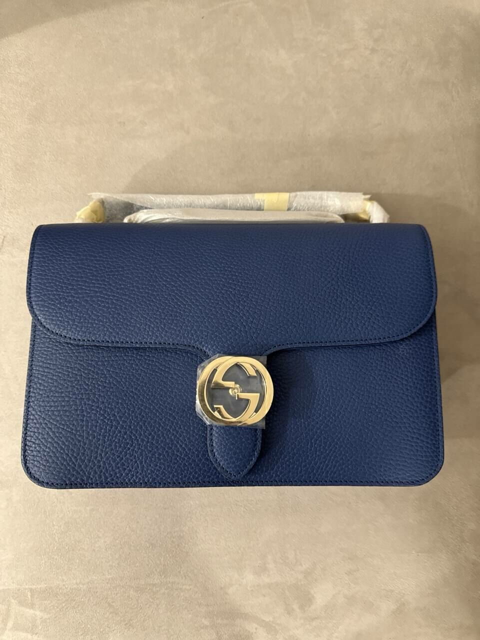 [S] GUCCI LOGO TOP HANDLE BAG,BLUE, 510303CA00G-4231 (SGC107)