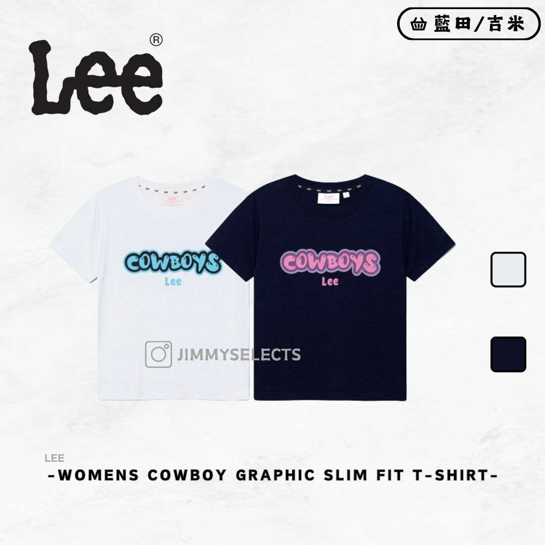 【代購】LEE 女 Cowboy Graphic Slim Fit 短袖 短T LE2402ST73