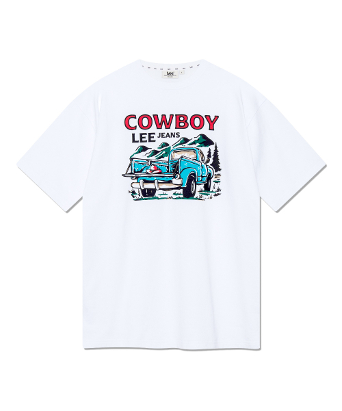 【代購】LEE Cowboy Lee graphic 卡車圖案 短袖 短T LE2402ST20