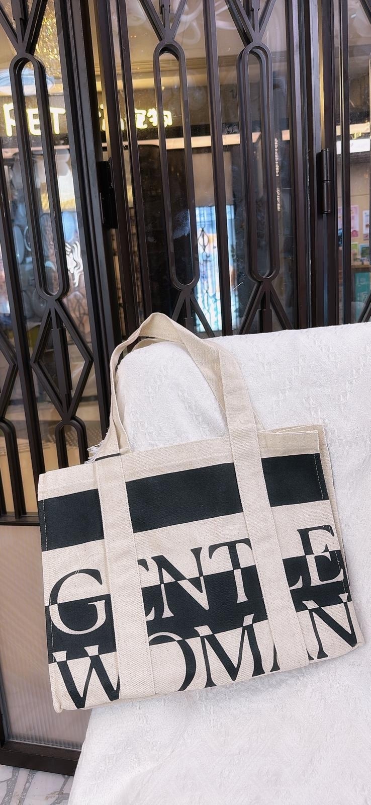 Gentle Woman Canvas tote (Stripe)