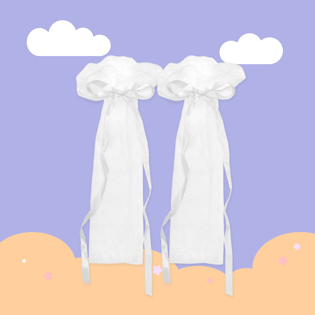 こ♡こ 小花緞帶蕾絲袖套