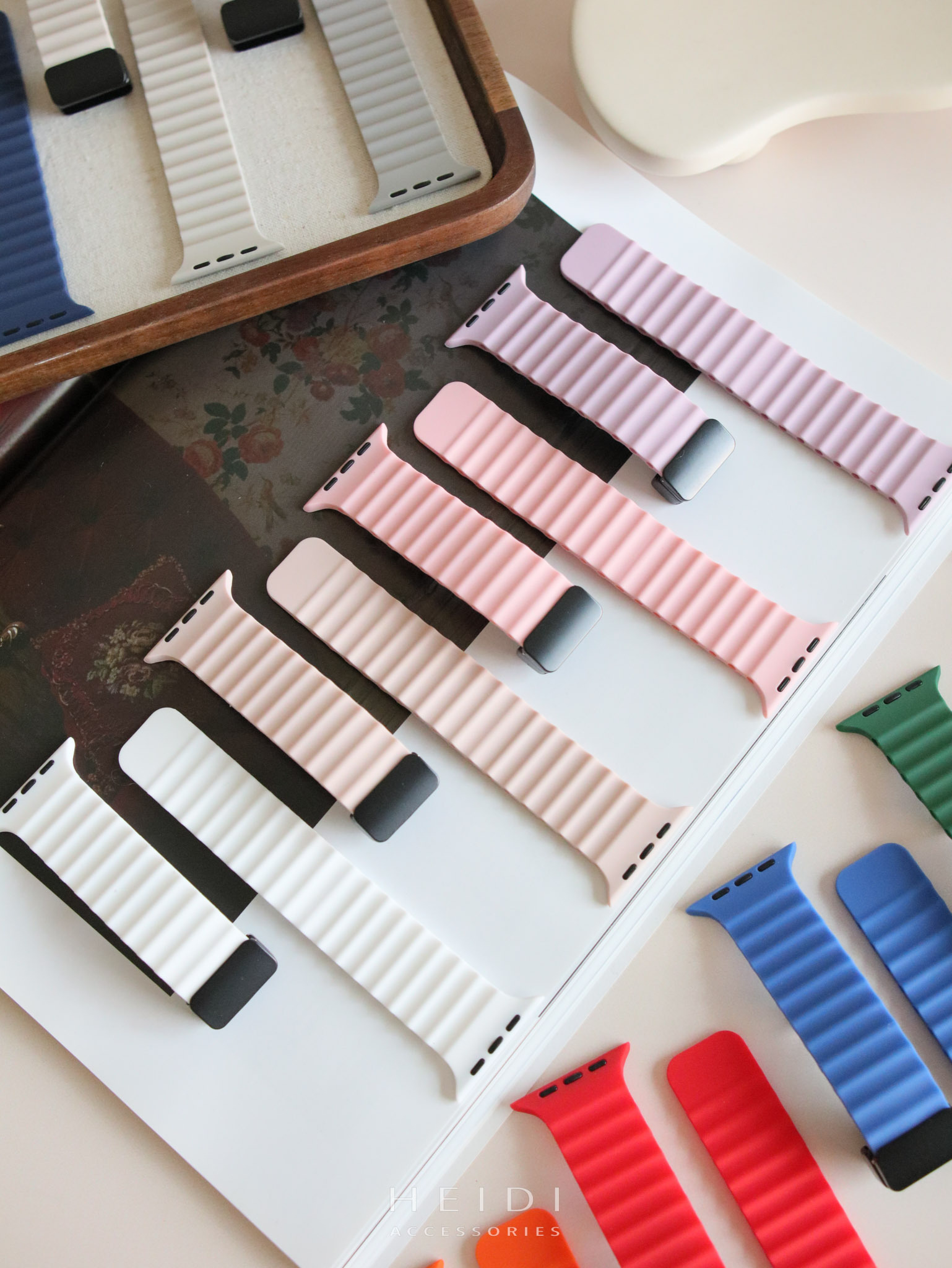 波浪磁釦式錶帶