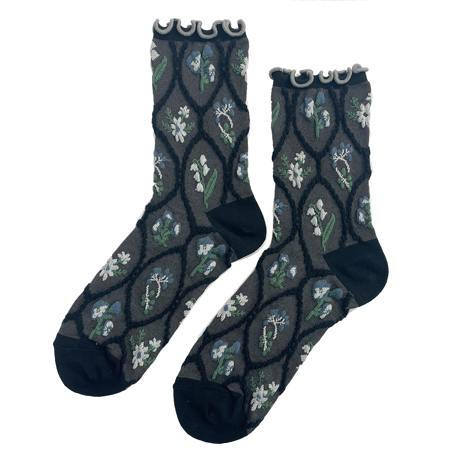 各種花花圖案短襪