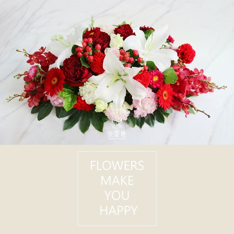 紅霏 I 講桌花 I 司儀台花 AF240321