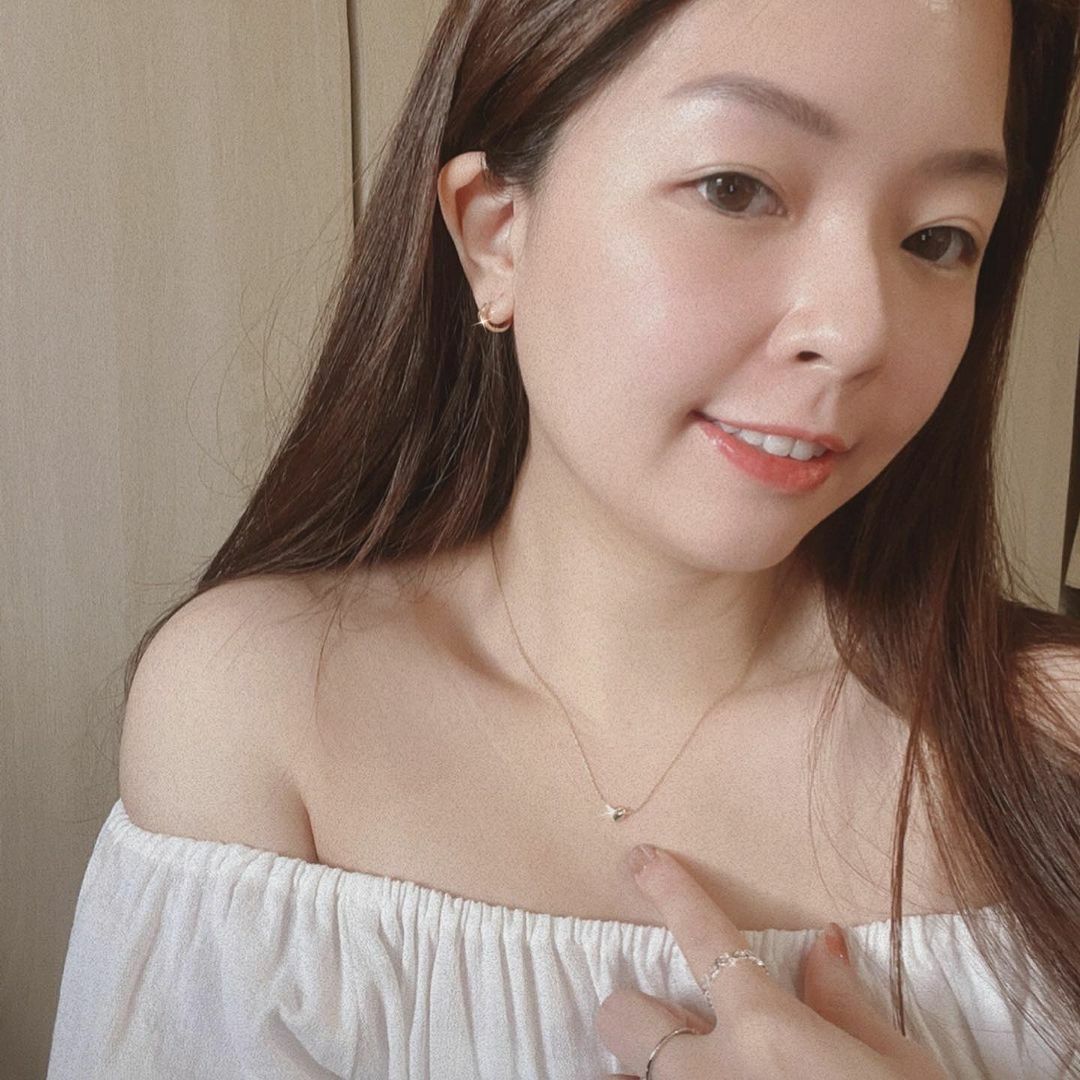 立體小愛心蛇骨鍊不褪色項鍊