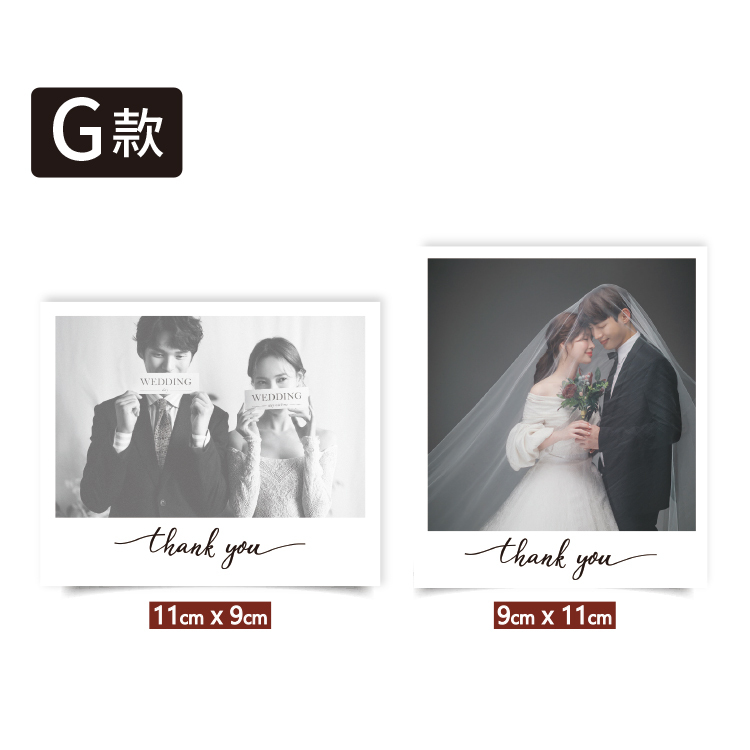 婚禮謝卡,婚紗照謝卡印刷,謝卡,wedding phoyo thank you card