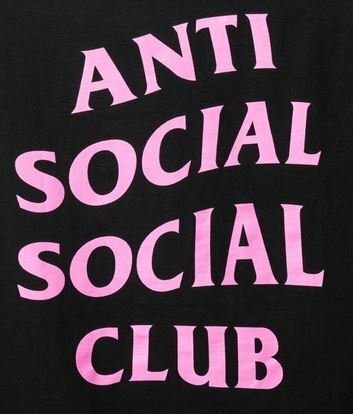 Anti Social Social Club ASSC 短T 黑粉 LOGO 文字 現貨