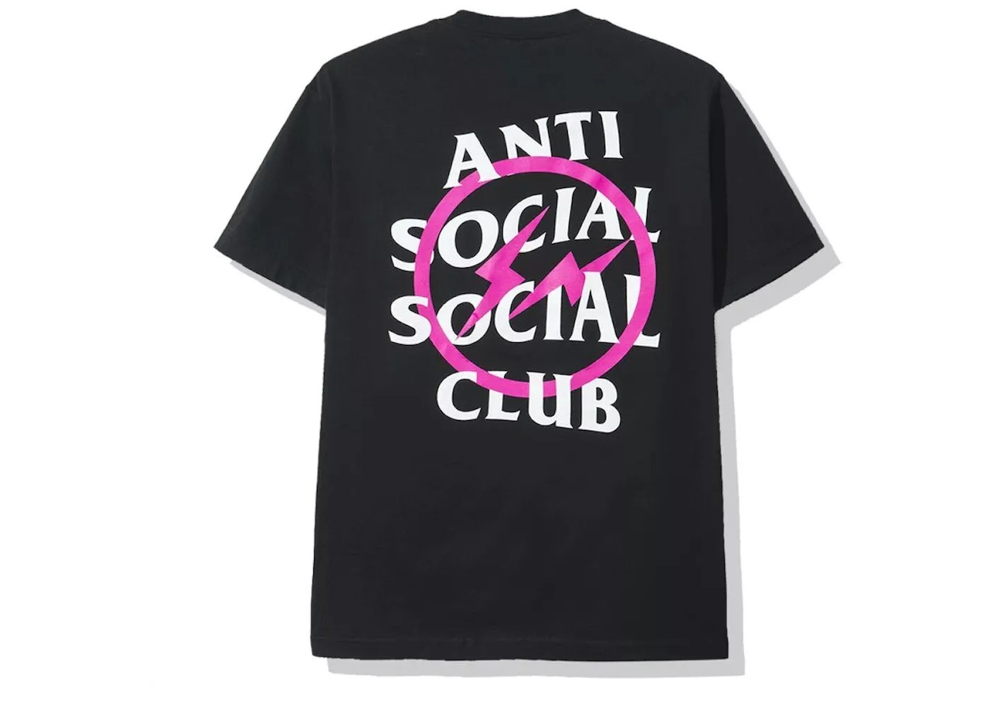 FRAGMENT X ASSC ANTI SOCIAL CLUB PINK BOLT TEE 粉閃電 短T 現貨