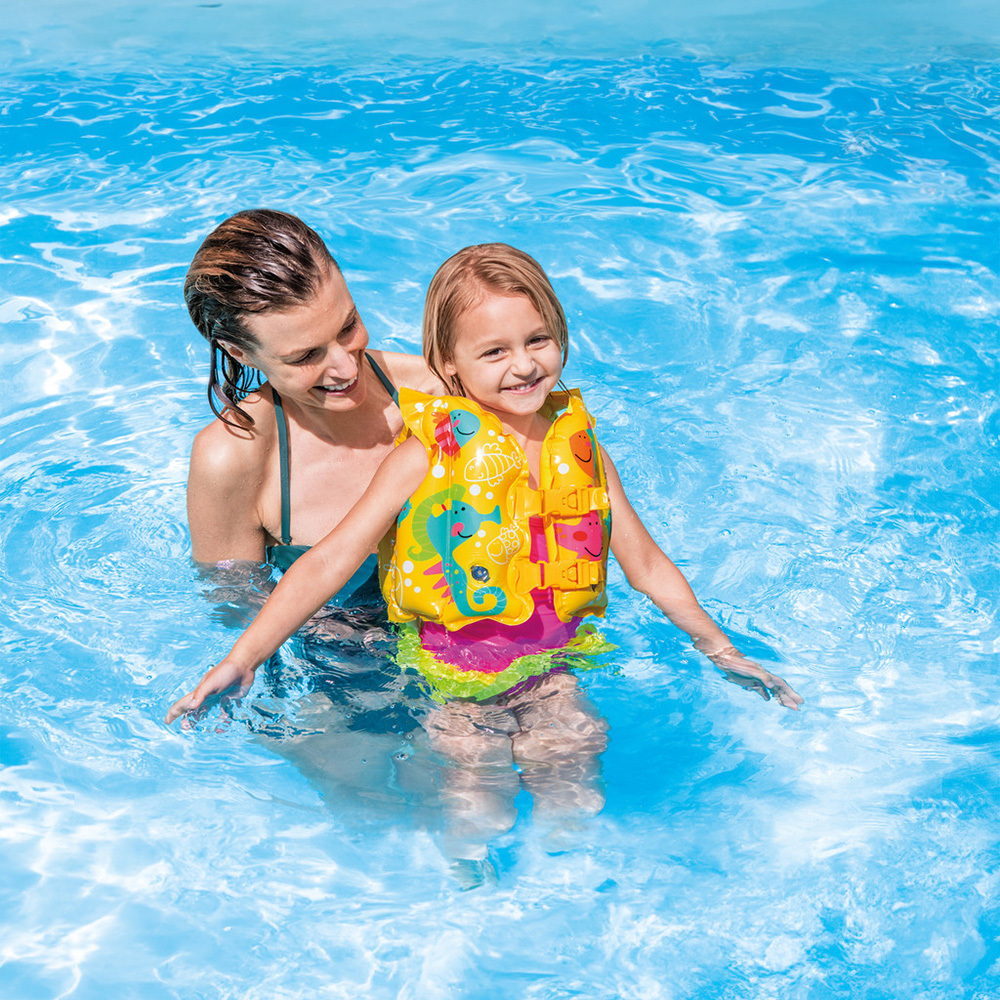 熱帶好友充氣游泳背心 - 黃