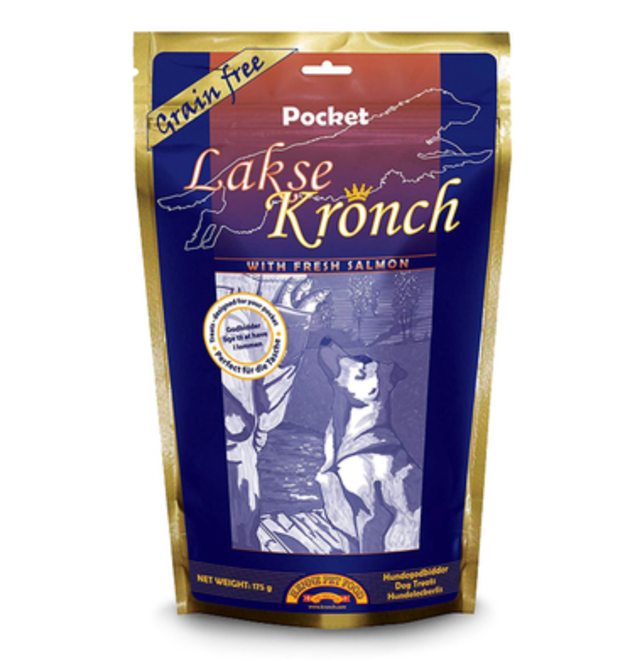 Kronch 無穀物挪威三文魚+薯仔脆脆 - 不油膩配方 175g/600g（貓狗食用)