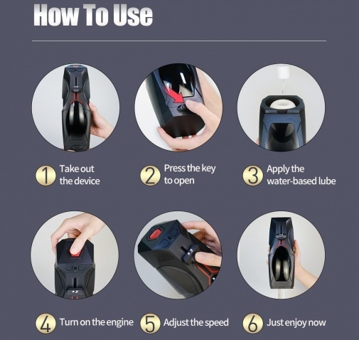 Drywell - 林寶堅尼自動飛機杯 黑色