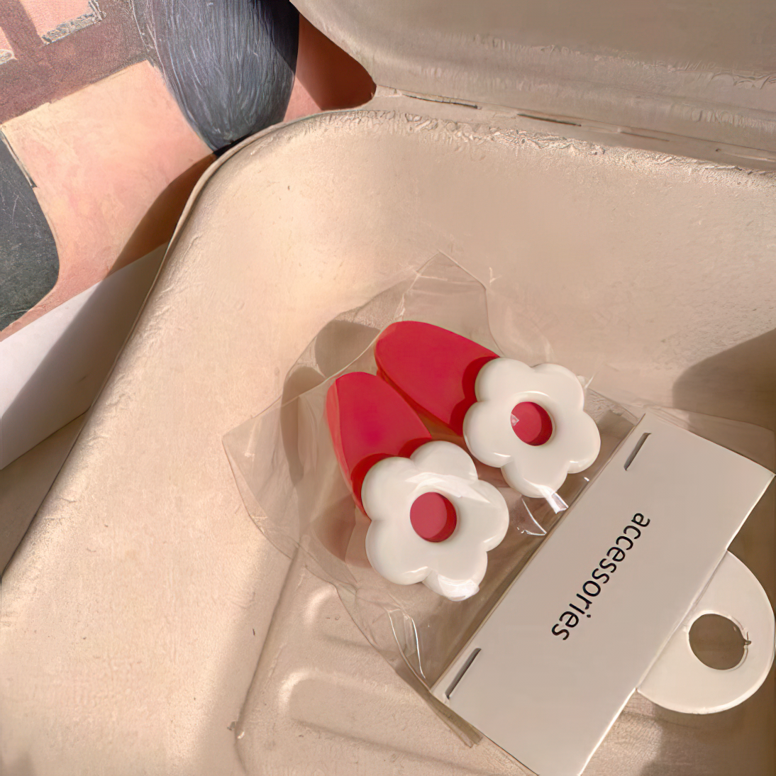 [2 SETS RM10] Cute Rose Pink Flower Hair Clip