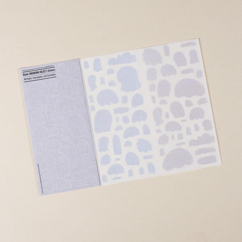 自填式 空白不明物體貼紙｜1/1工作室