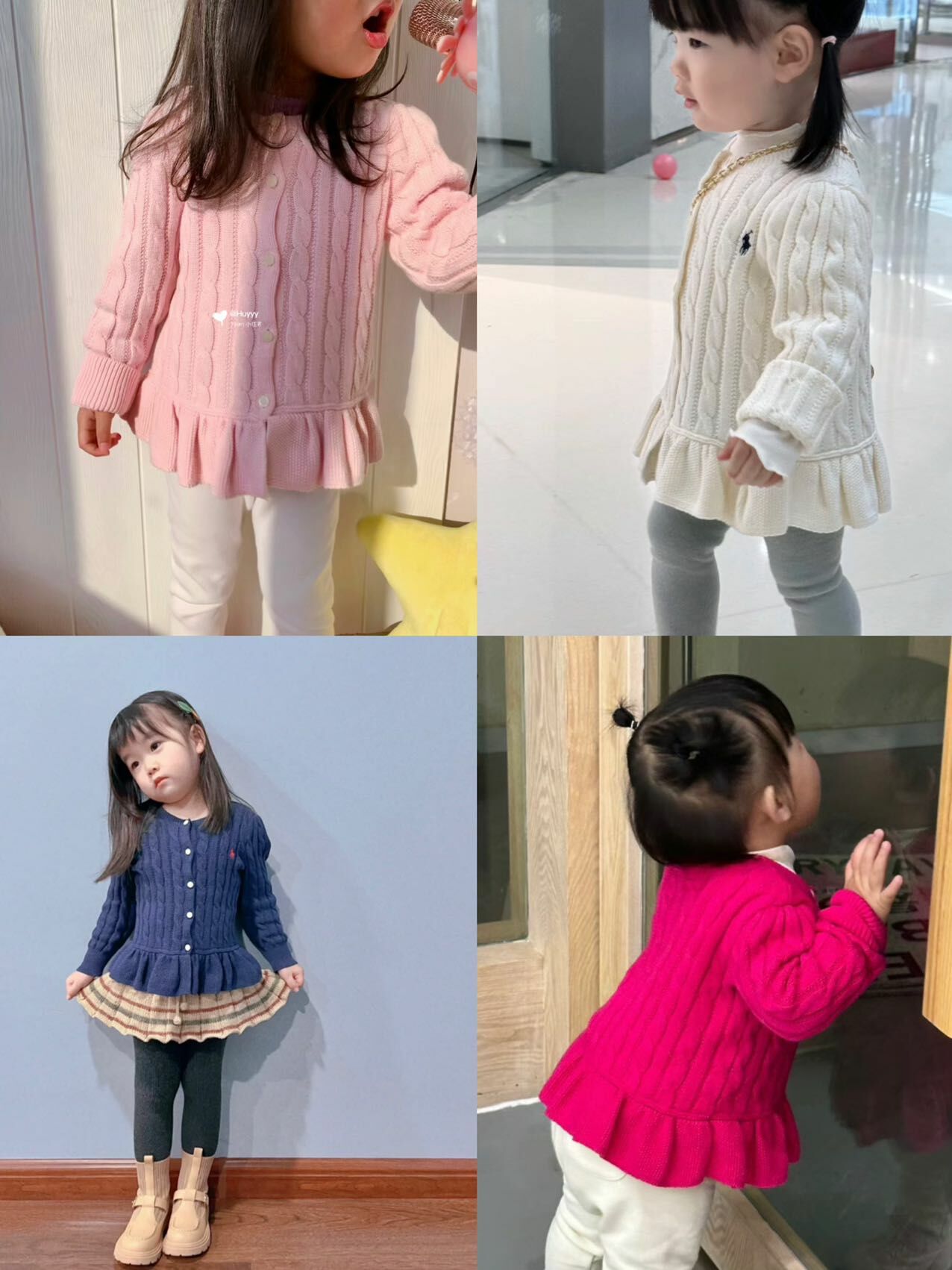 🐎𝐏𝐨𝐥𝐨 𝐑𝐚𝐥𝐩𝐡 𝐋𝐚𝐮𝐫𝐞𝐧 麻花針織裙擺外套 現貨