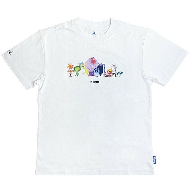 腦筋急轉彎 Inside Out 排排站圖案 成人 短T 上衣 -香港迪士尼樂園