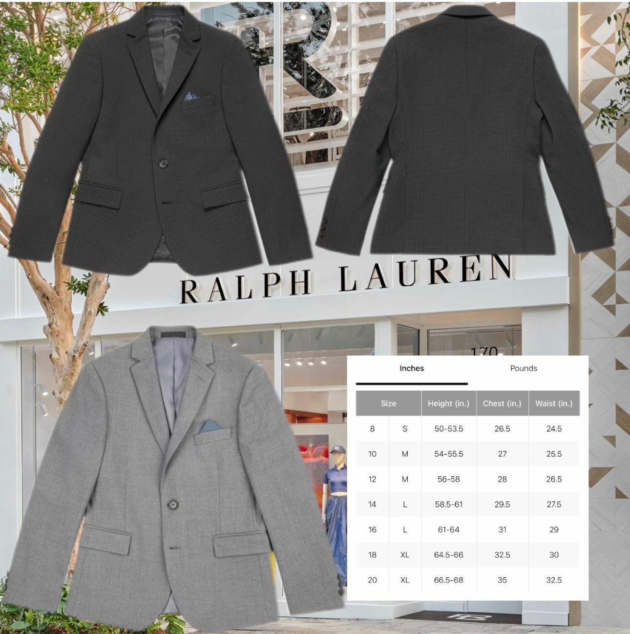 【現貨】Ralph Lauren F061903 大童西裝外套