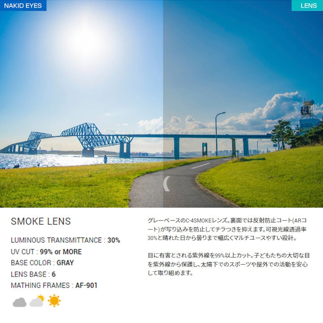 日本製 AirFly AF-901 C-4 兒童運動太陽眼鏡