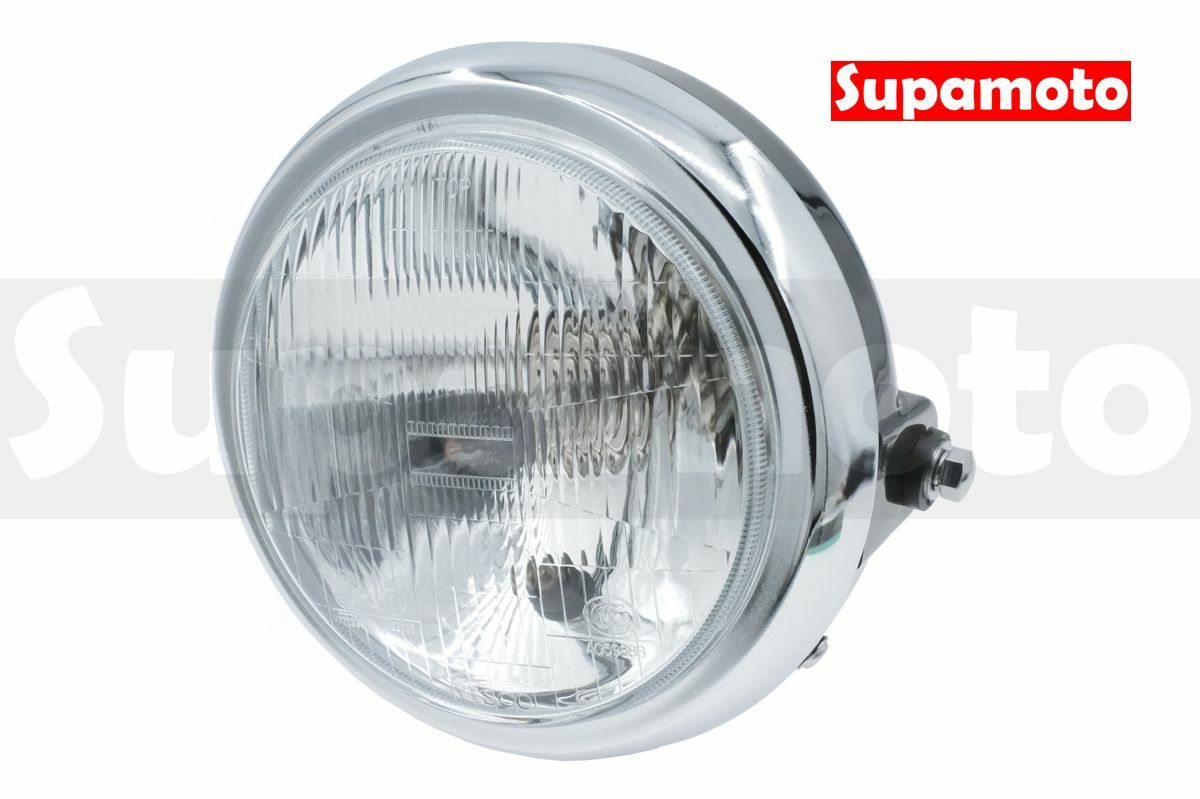 -Supamoto- D631 大燈 7吋 街車 復古 通用 改裝 復古 花玻璃 CB400 CB350 CB750
