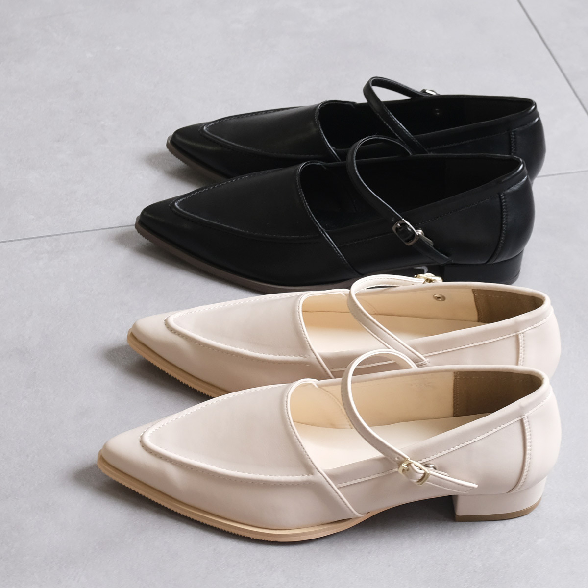 尖頭2.5公分瑪莉珍綁帶高跟鞋 超好走女鞋