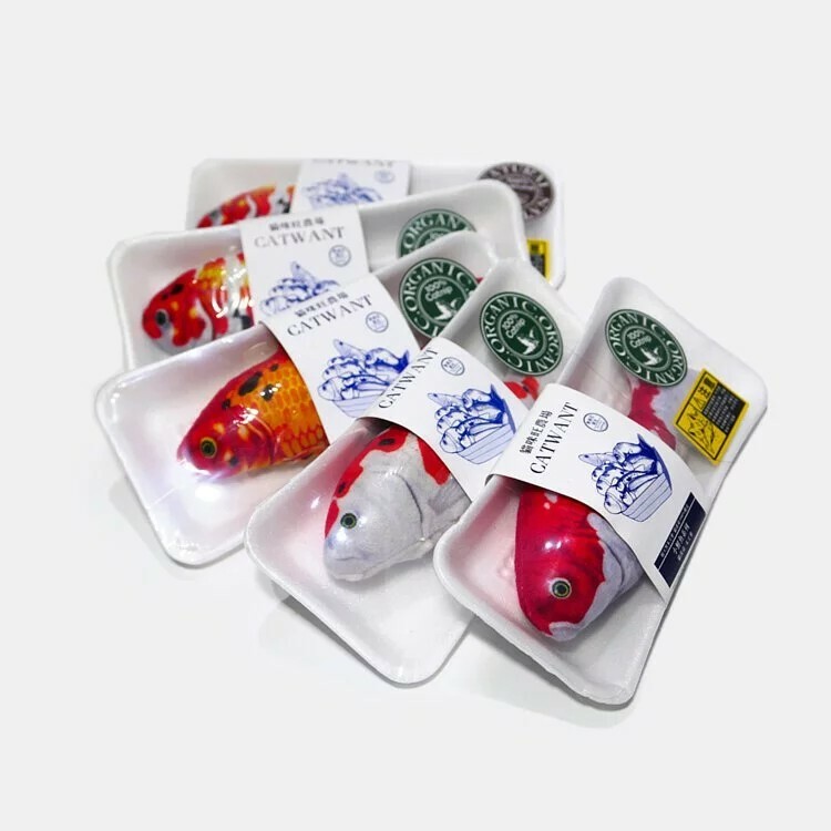 貓咪旺農場｜貓薄荷／木天蓼填充魚 貓玩具