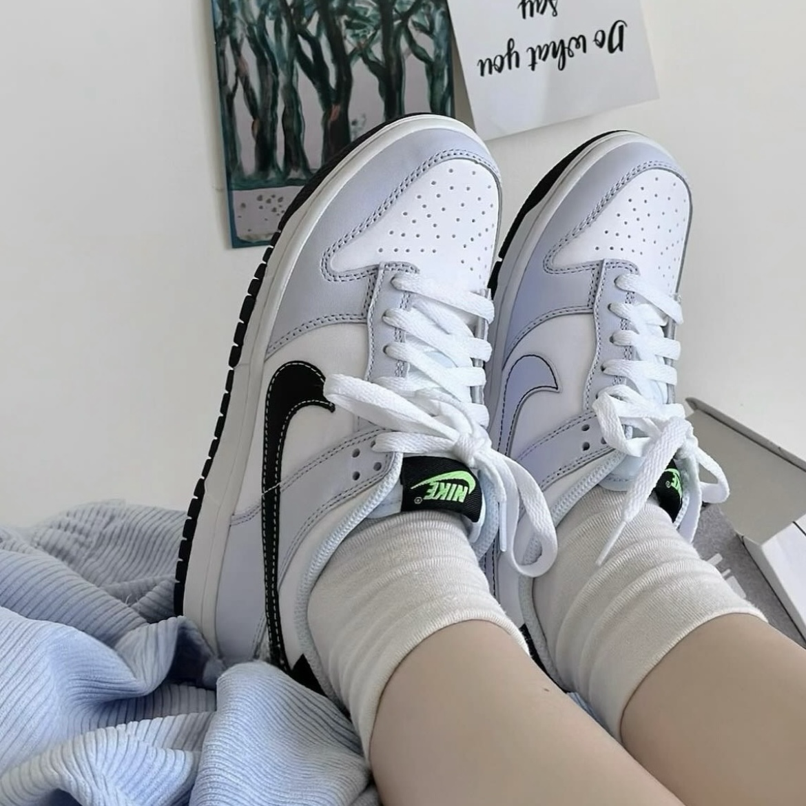 Nike Dunk Low Grey Green Strike GS 雲霧灰黑 灰綠 低筒 大童 休閒鞋
