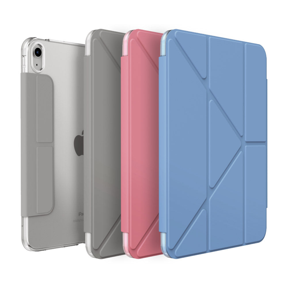 UNIQ Camden 抗菌磁吸設計帶支架多功能極簡透明平板保護套 iPad（2021／2022）