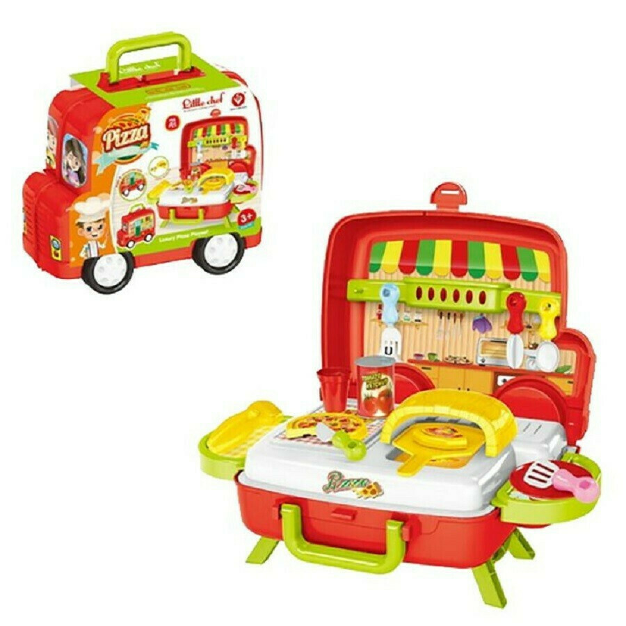 披薩店餐車手提盒套裝 (21PCS)