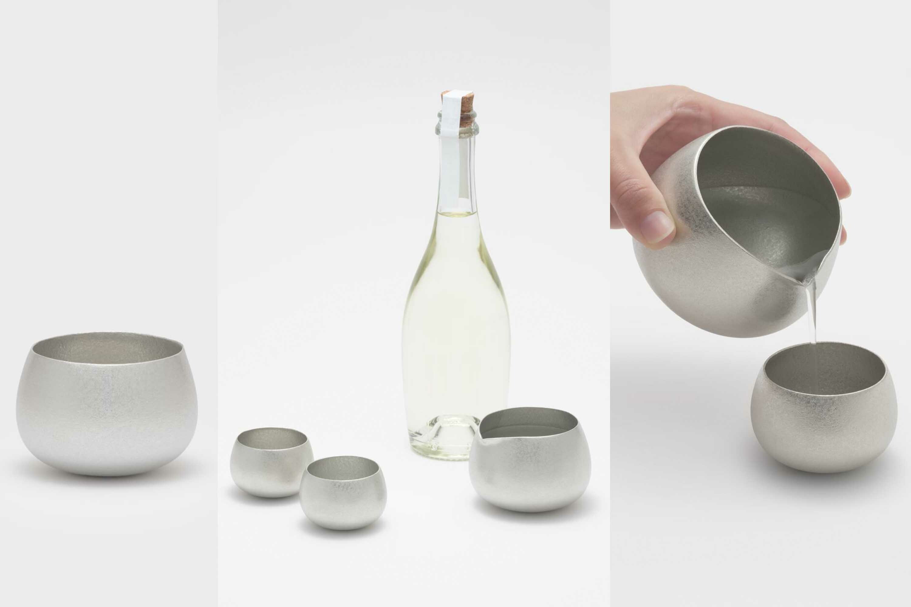 喝日本清酒的錫製小酒杯