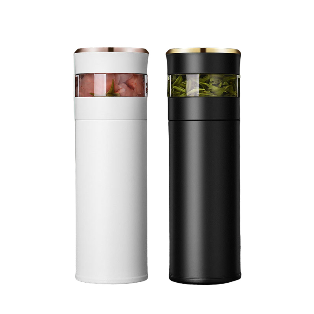 【匠藝家居】}茶水分離杯 水杯 泡茶杯(316不鏽鋼材質 贈送包裝黧黑)