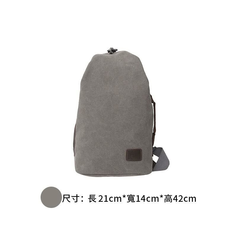 Popular casual crossbody bag, sports backpack, outdoor shoulder bag (grey)