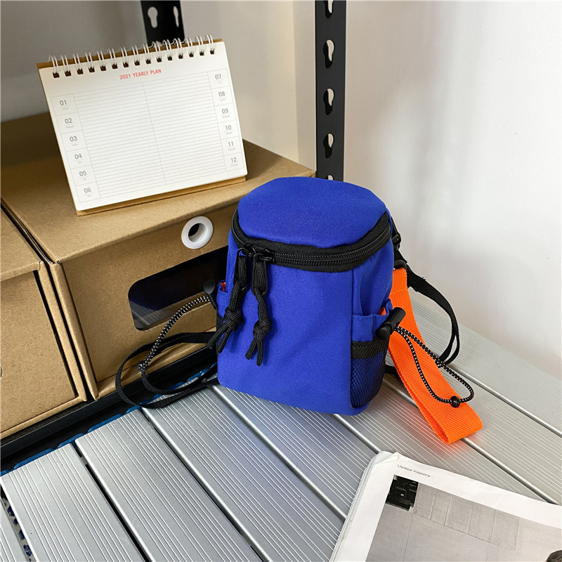 Popular casual crossbody bag, sports backpack, outdoor shoulder bag (blue)