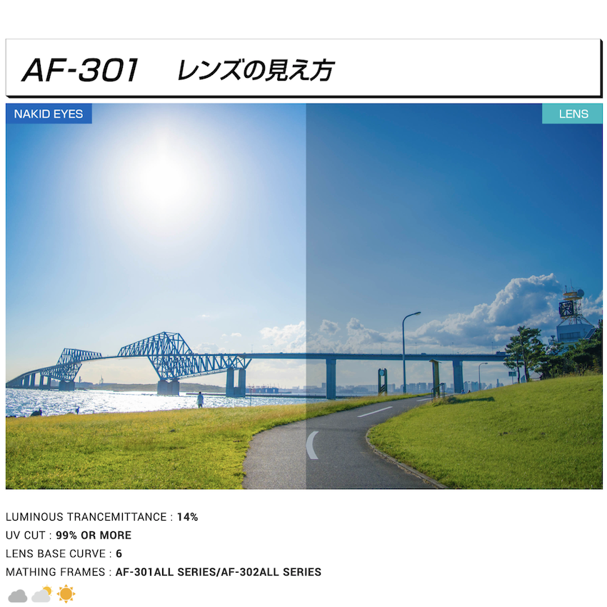 日本製 AirFly AF-301 C-3 運動太陽眼鏡備用鏡片 - Purple Gold